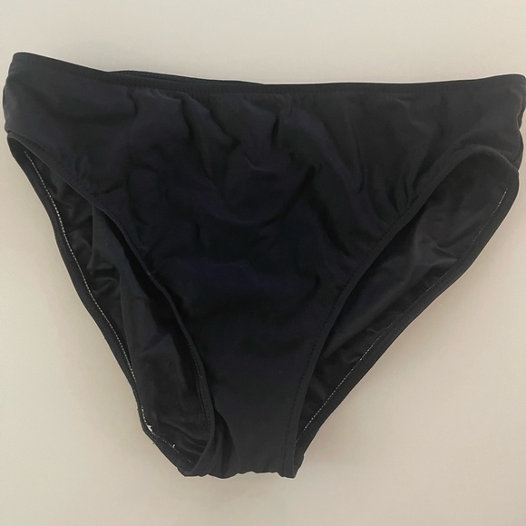 Black Embroidered Bikini Top Sz 10 - Picture 14 of 15